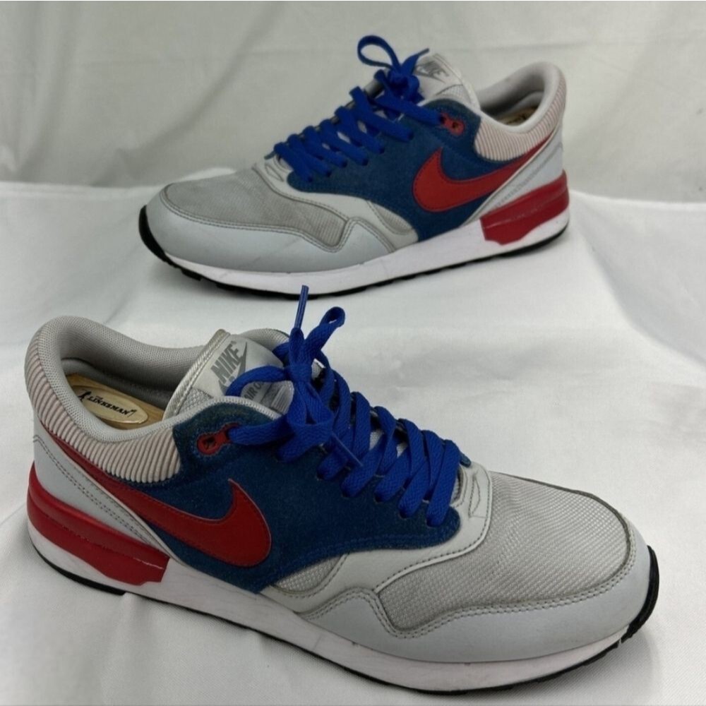 NIKE Air Vintage Odyssey Running Shoes Platinum Red Cobalt Sneaker Men 13